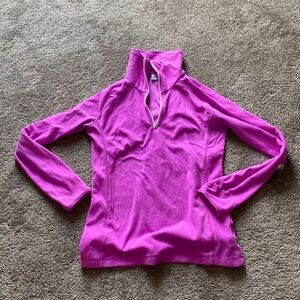 Columbia Pink Quarter Zip Fleece Pullover SIZE S